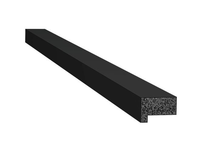 Acabamento Ripado Preto